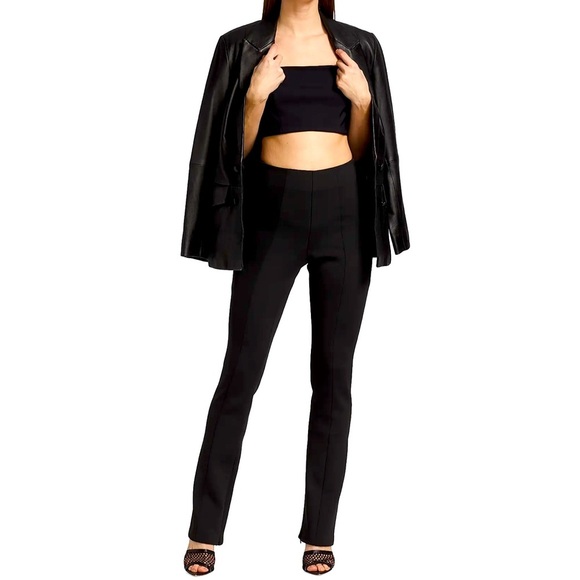 Good American Good Waist Flare Scuba Pants Women's Sz 5 - 2XL Black Slimming - Picture 1 of 16